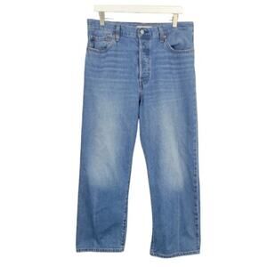 Levi's Ribcage Straight Ankle Jeans Light Wash Size 32/27